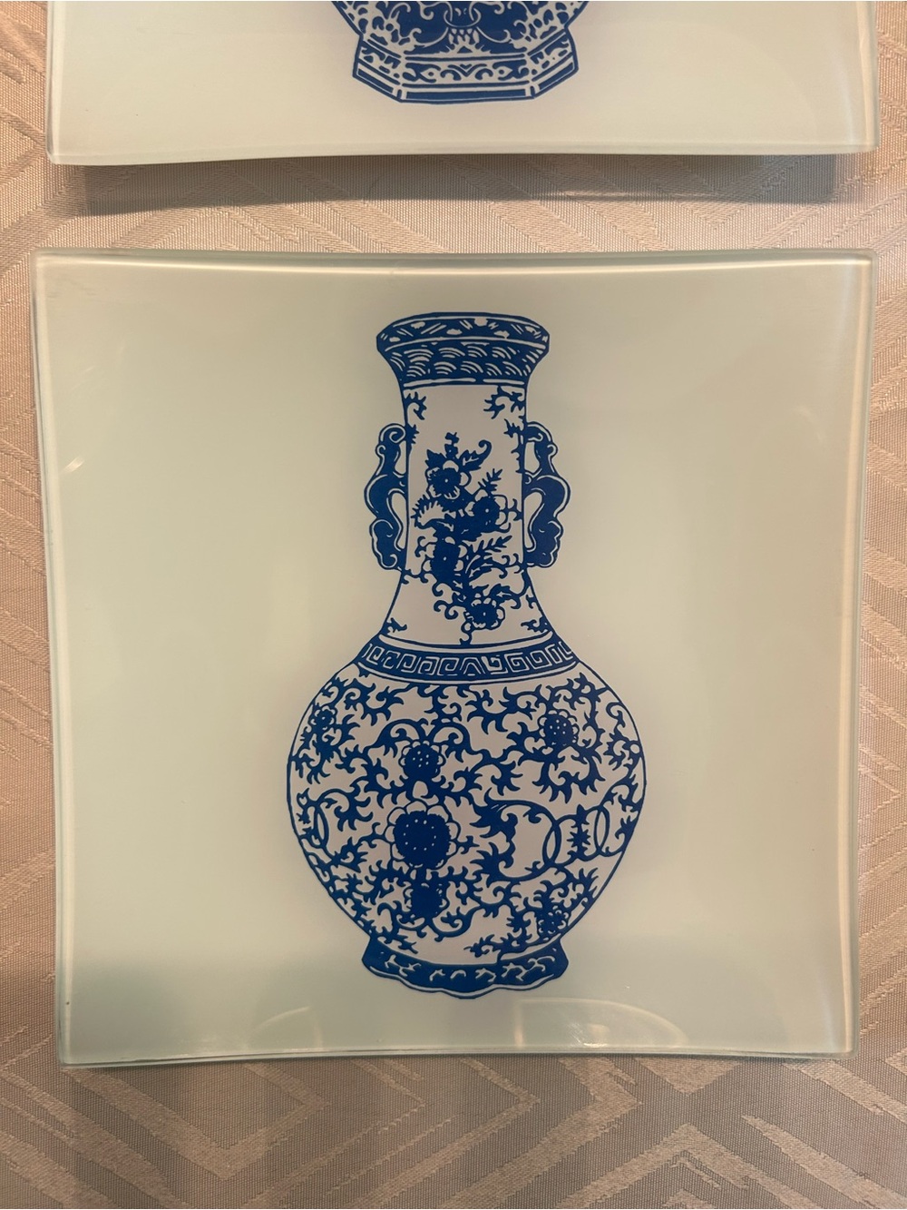Glass Tile Wall Decor Blue and White China - Picture 4 of 7